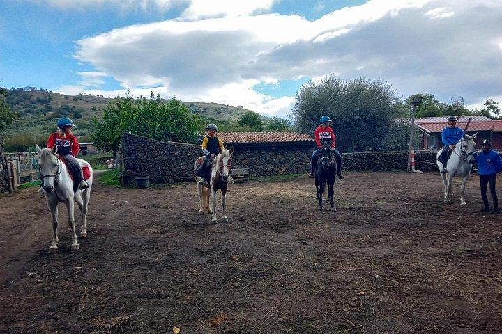 Private Horseback Riding Tour on Etna Area + Traditional Lunch