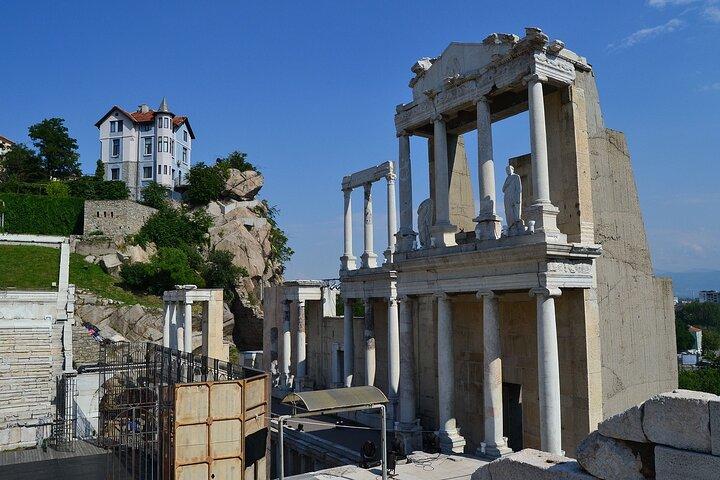 Excursão a pé autoguiada de Plovdiv à Cidade Velha e aos monumentos romanos