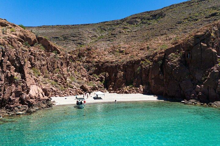 Aventure île Espíritu Santo: Snorkeling avec otaries et plage.