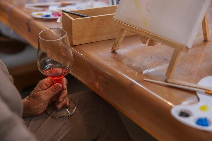 Malworkshop mit Wein und griechischen Vorspeisen