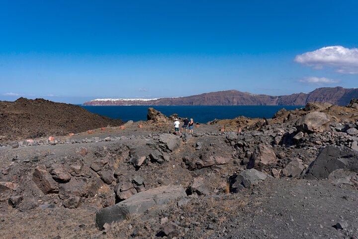 ガラスボトムボートで行くカルデラのサントリーニ島ツアー