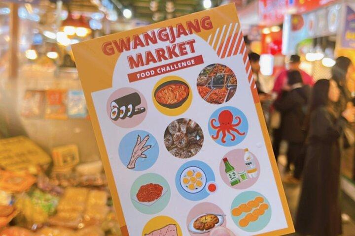 恐れを知らない食通チャレンジ: 光張市場フードアドベンチャー