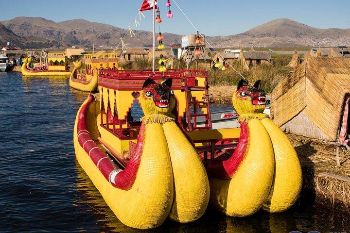 Isla Uros y Taquile Lancha Rapida todo el dia.