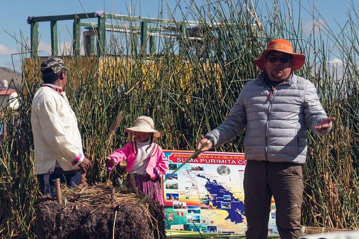 Isla Uros y Taquile Lancha Rapida todo el dia.