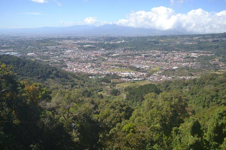 Zipline tour on the central valley of Costa Rica