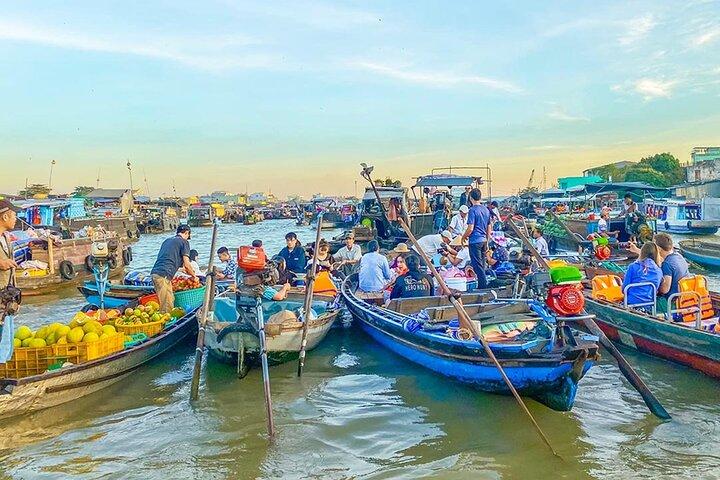 Privat heldags flytande marknad från Ho Chi Minh City