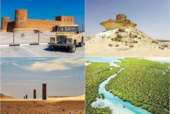 Excursão de dia inteiro ao norte e oeste do Catar com embarque em Doha
