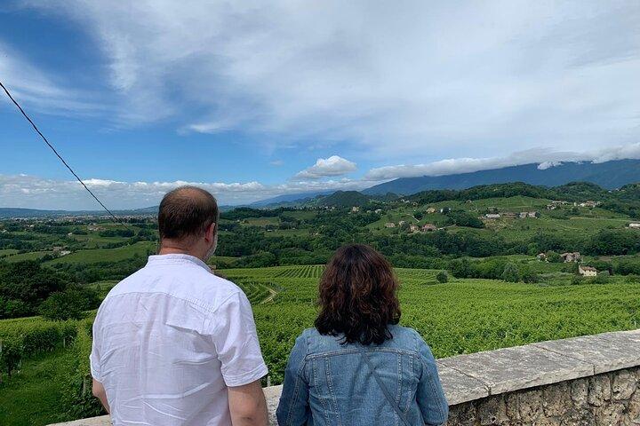 Visite privée tout compris des collines Prosecco - 2 vignobles et déjeuner.