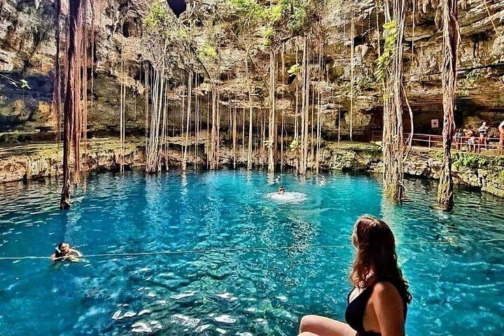 Privétour Ekbalam-ruïnes Cenote Oxman Valladolid Lunch