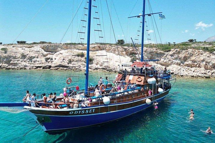Heldags 3-öbåtskryssning från Kos hamn