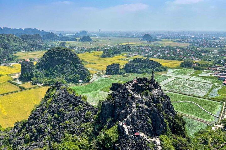 Excursion privée de luxe d'une journée: Hoa Lu, Tam Coc & Mua Grottes de Hanoi