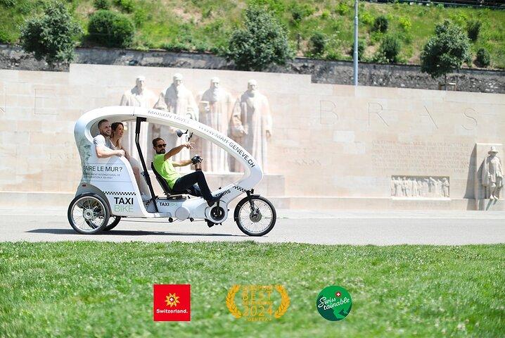 Tour dei punti salienti di Ginevra in TaxiBike