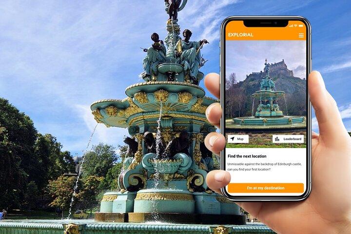 Excursão a pé pela cidade de Edimburgo com auto-guia e caça ao escavadeiro