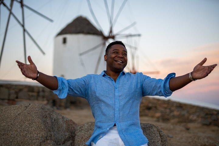 Mykonos stad Grekland fotograf