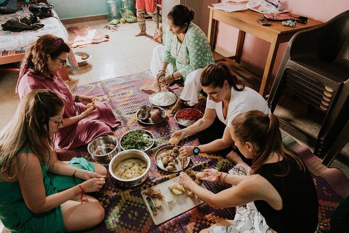 Traditionel indisk madlavning i Goa, Anjuna [vegetarisk]