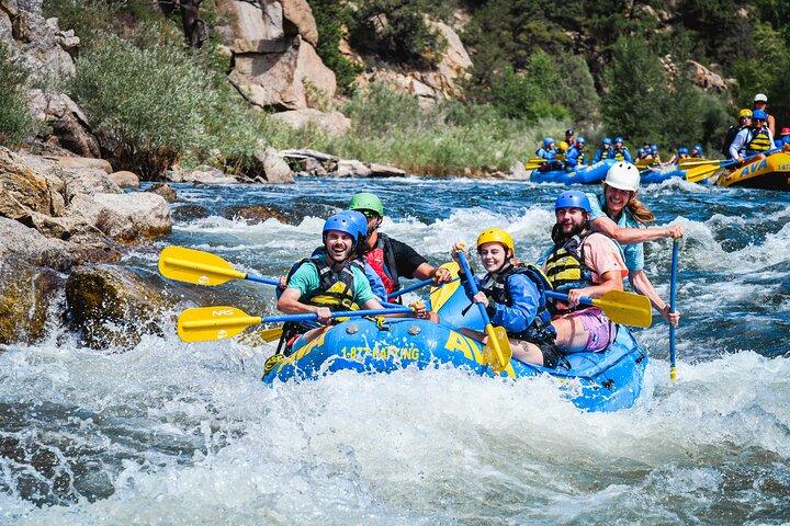 Rafting de meio dia no Browns Canyon mais tirolesa no topo da montanha de Buena Vista