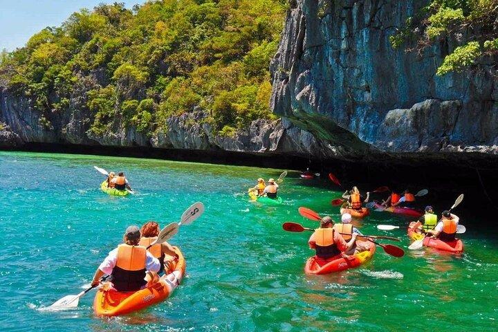 Aventura no Parque Marinho Ang Thong com caiaque e almoço