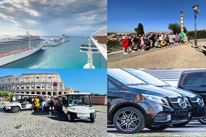 Rome: Exclusive 6 hour sightseeing tour in Golf cart for Cruisers