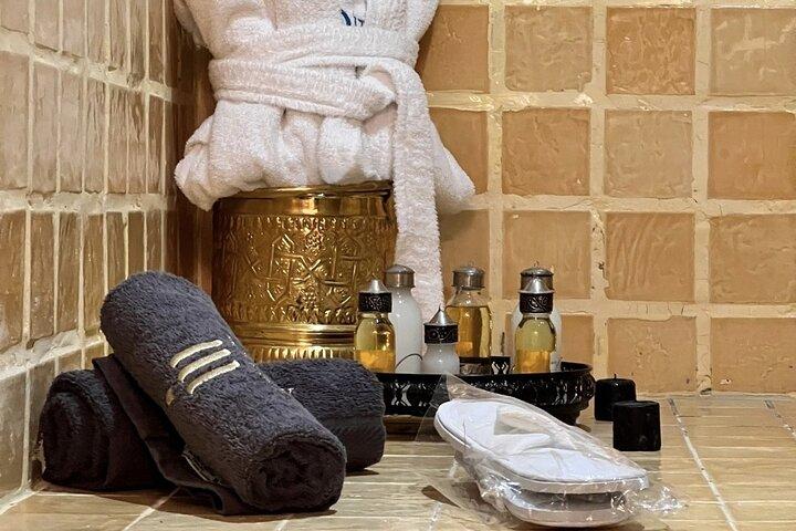 Moroccan hamam spa massage clay wrap and facial treatment