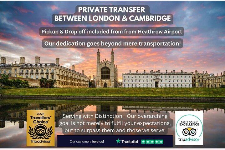 Transfert privé entre Londres et Cambridge - Meet & Greet