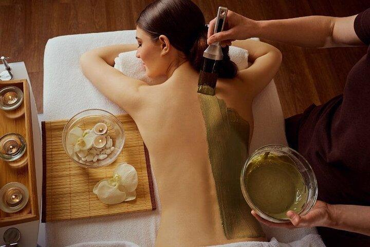 Moroccan hamam spa massage clay wrap and facial treatment