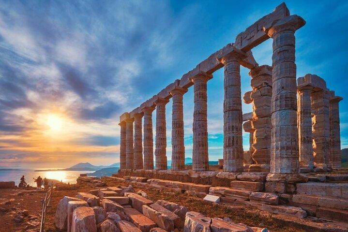 Tour semi-privato al tramonto di Capo Sounion
