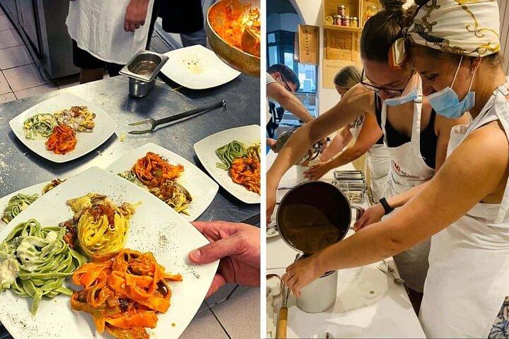 Clase de cocina de fettuccine, ravioli y tiramisú en Roma