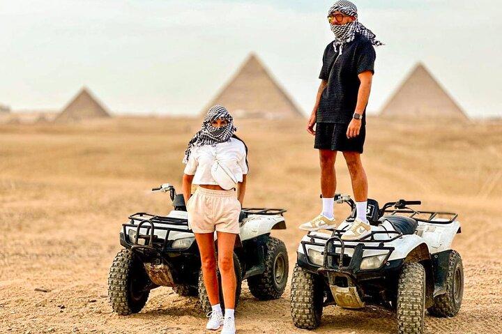 Quad Bike ATV Around Giza Pyramids Desert (Sunset Experience)