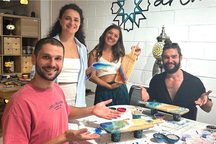 Kunstunterricht Sydney: Käsebretter & Untersetzer
