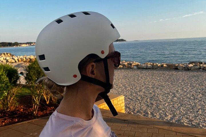Visite guidée privée du lagon vert en scooter électrique à Poreč