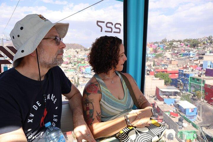 Reis per kabelbaan in Mexico-Stad-Iztapalapa