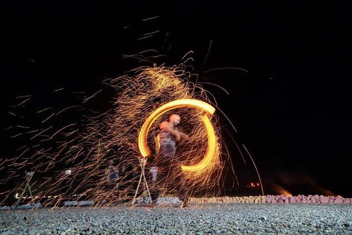 Magical Agafay Desert Sunset Camel Ride, Dinner & Live Fire Show