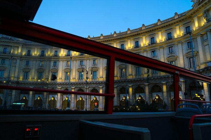 Visite nocturne panoramique de Rome en Big Bus