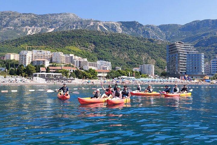 Excursion en kayak de 3,5 heures de Beсiсi à l'île de Sveti Stefan