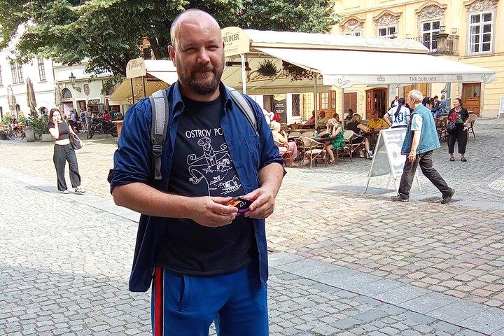 Prags gamla stan Gammal man privata vandringsturer
