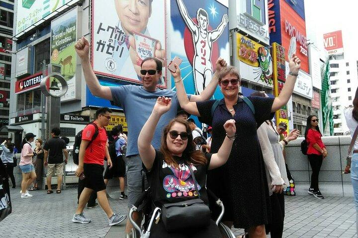 Visite privée d'une journée complète à Osaka sans obstacles pour les utilisateurs de fauteuils roulants