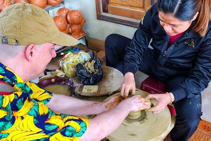 Tour de artesanías de cerámica, carpintería y pueblos de vegetales de Hoi An
