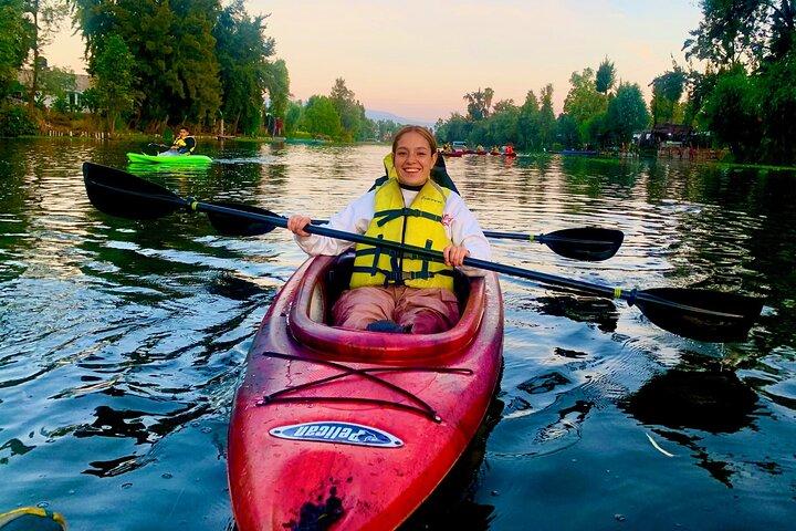 Kayak tour in Xochimilco