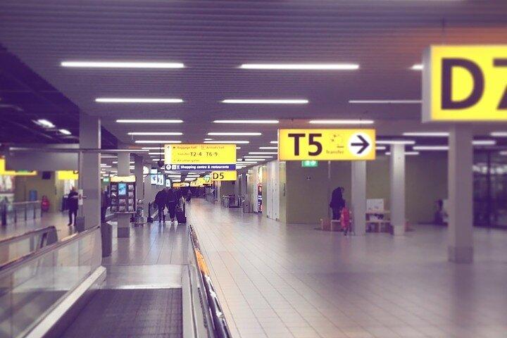Traslado privado desde el puerto de cruceros de Rotterdam al aeropuerto de Schiphol