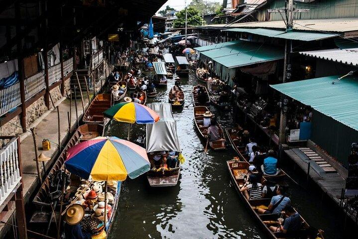 Tour Privado ao Mercado de Trem Maeklong e Mercado Flutuante