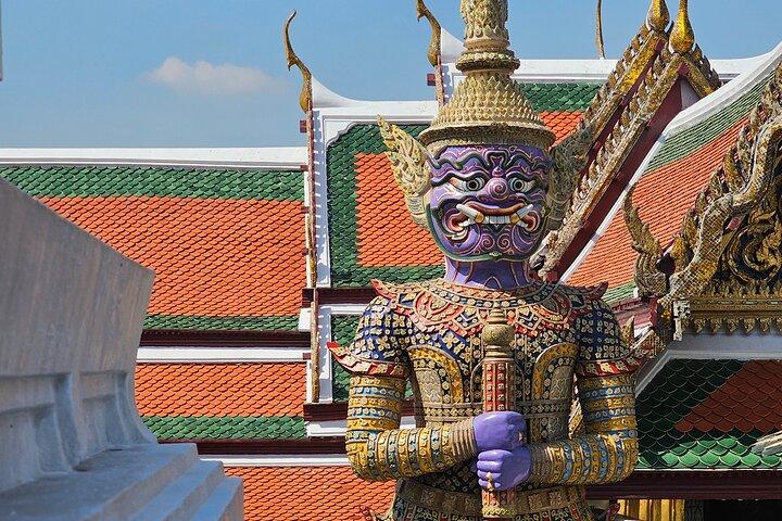 Mercados de templos históricos de Bangkok e degustação de comida