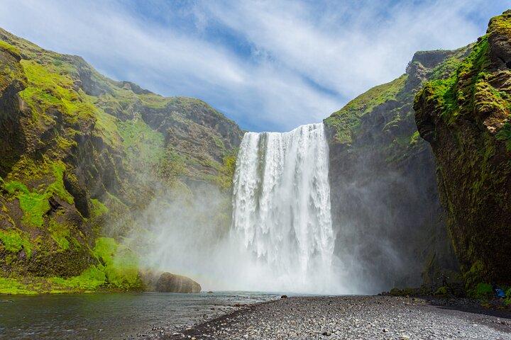 Black Sand Beach Waterfalls Glacier Private Zuidkust IJsland