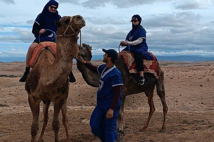 Private Agafay Desert Sunset Camel Trek with Tea & Water