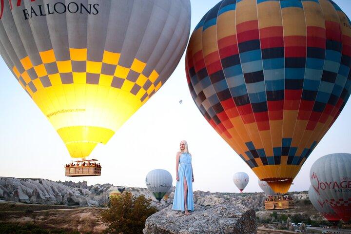 Privat fotoshoot med balloner i Cappadocia