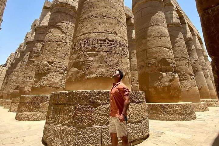Luxor Temple Solnedgångstid Luxor Museum och ljud- och ljusshow