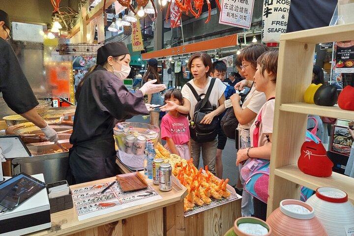 大阪黒門市場＆たこ焼き作り体験プライベートツアー