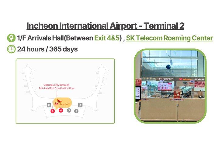韓国空港ピックアップ SKT使い放題の韓国ポケットWifi