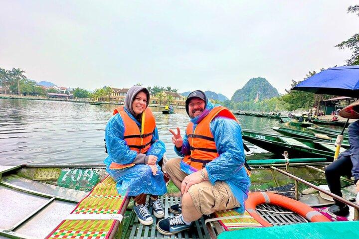 Ninh Binh hel dag till Hoa Lu, Tam Coc och Mua Cave via båt och cykel