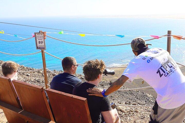 Excursión completa y vuelo en Zipline Cabo Verde