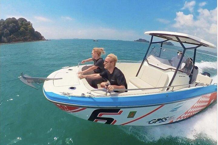 シンガポール南部諸島スピードボートガイドツアー